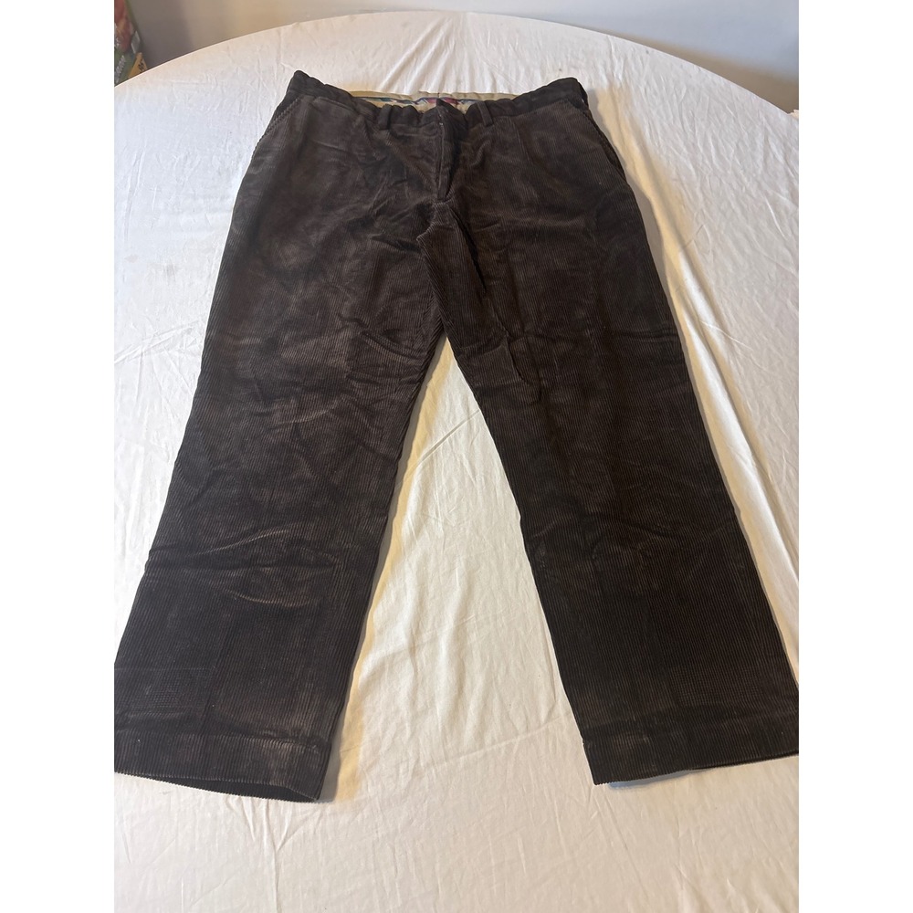 Polo‎ by Ralph Lauren Corduroy Trousers Mens 40x30 Brown Wide Wale Straight Leg